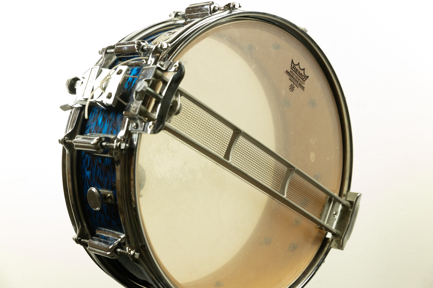 1960s Rogers 5x14 Blue Onyx Pearl Dynasonic Snare Drum