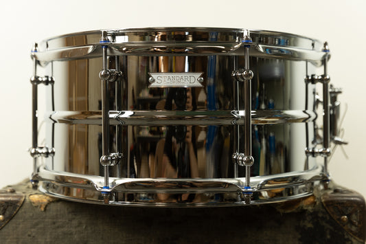 Standard Drum Co. 6.5x14 Regular Bead Chrome Over Brass Snare Drum