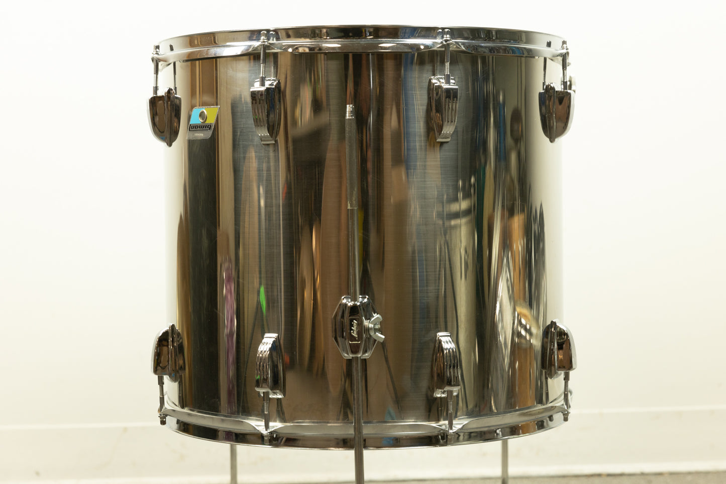 1970s Ludwig 16x18" Stainless Steel Floor Tom