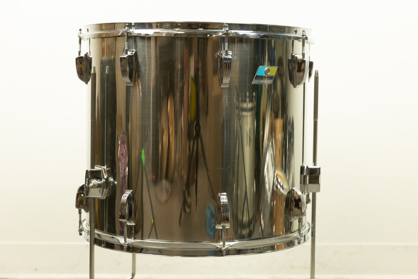 1970s Ludwig 16x18" Stainless Steel Floor Tom