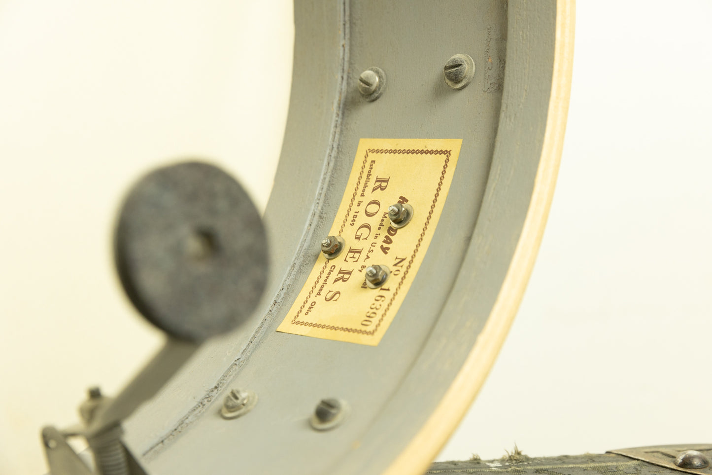 1960s Rogers 5x14 Sparkling Gold Pearl Holiday Snare Drum