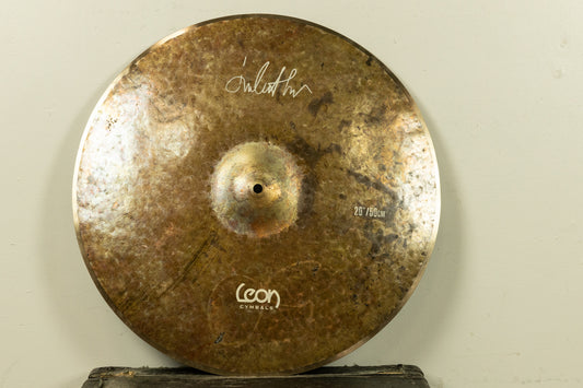 Leon 20" Dark Full Raw Small Bell Crash Ride Cymbal 1530g