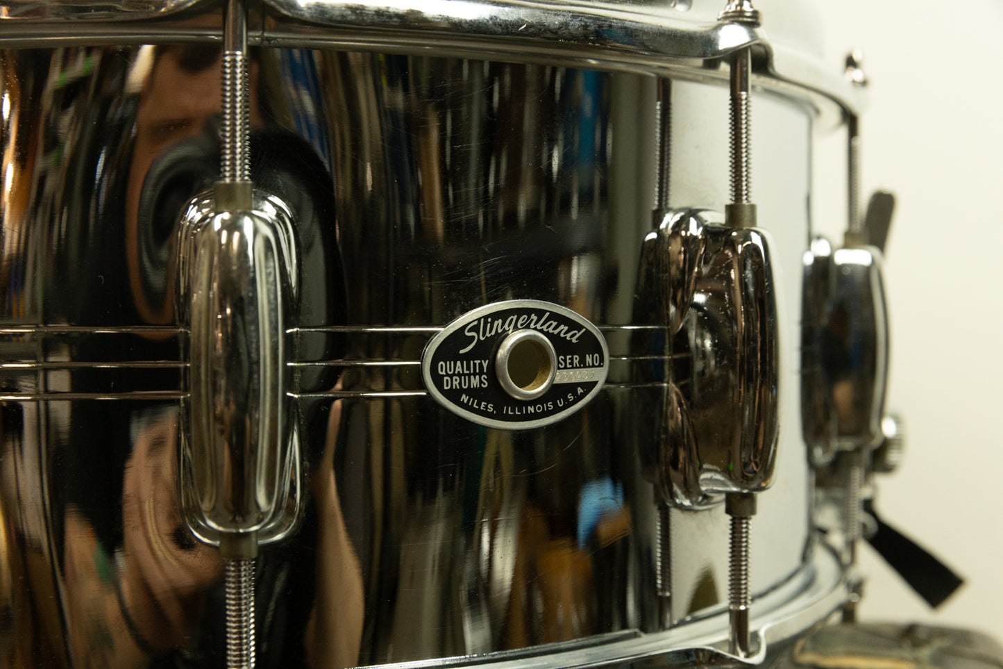 1970s Slingerland 6.5x14 Gene Krupa Sound King Snare Drum