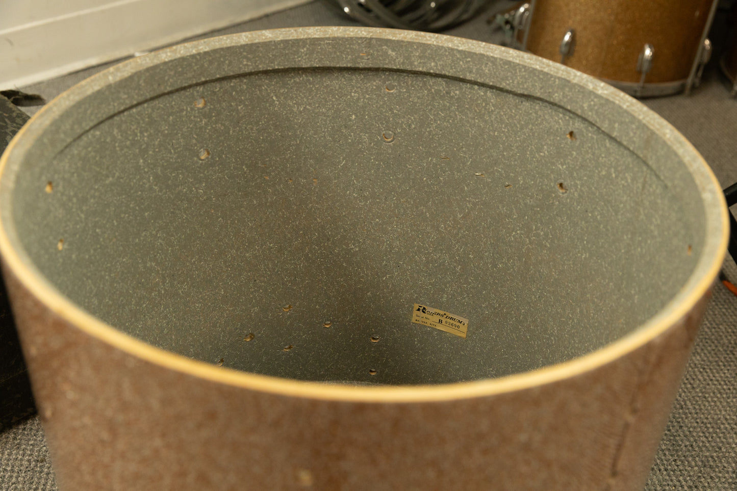 Vintage Rogers 16x16 Bermuda Sand Floor Tom Shell