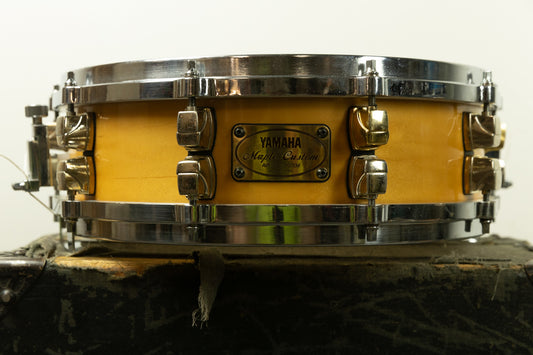 Yamaha 4x14 Maple Custom Natural Maple Snare Drum