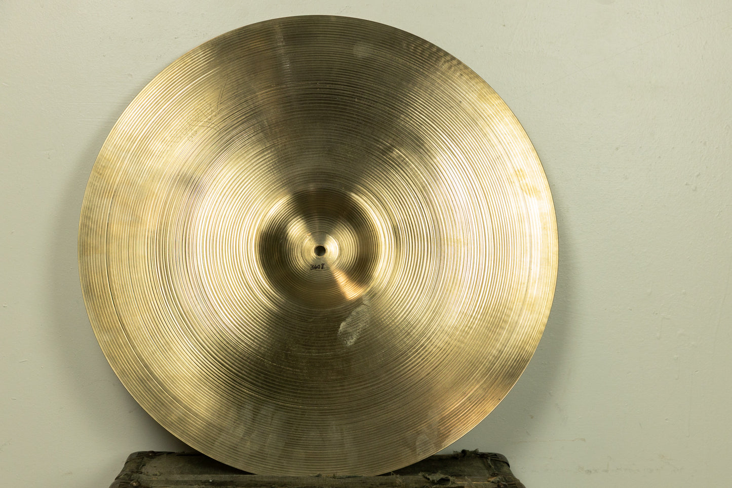 1970s Zildjian 22" A Hollow Logo Medium Ride Heavy Ride Cymbal 3608g