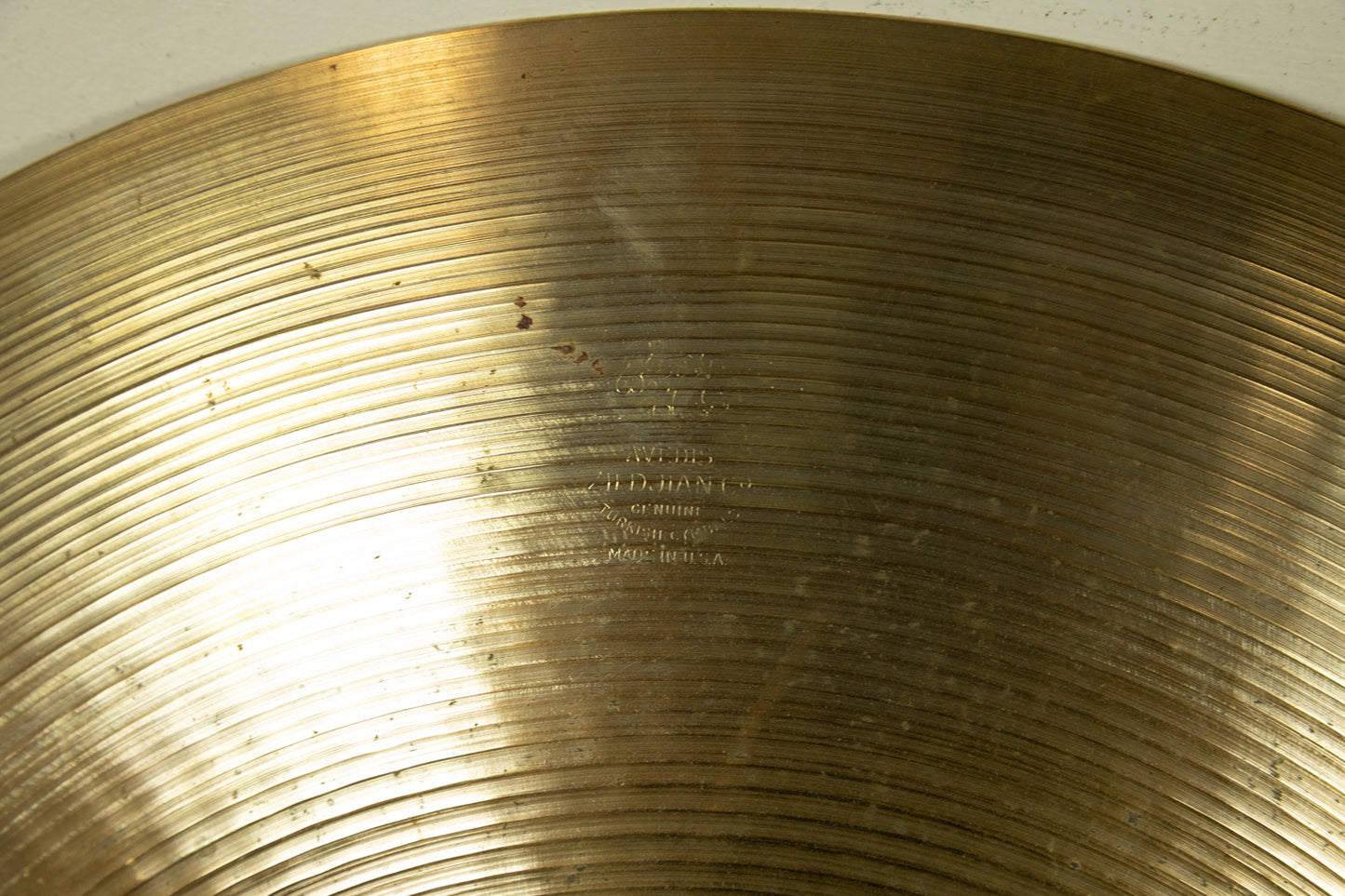1970s Zildjian 20" A Thin Stamp Ride Cymbal 2280g