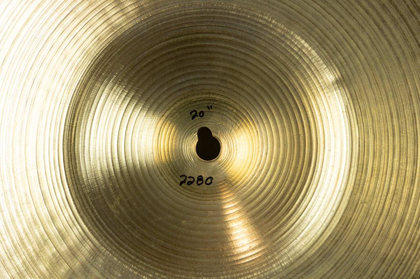 1970s Zildjian 20" A Thin Stamp Ride Cymbal 2280g
