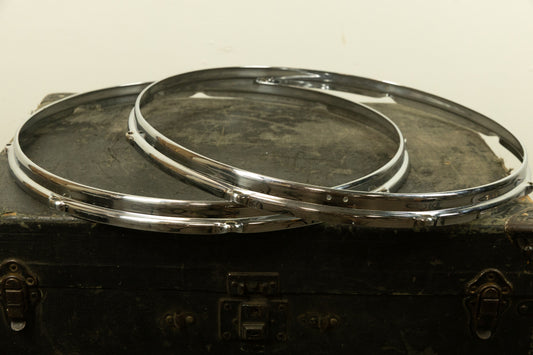 1960s Slingerland 18" Stick Saver Chrome Over Brass Hoops
