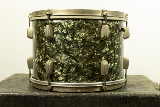 Vintage Slingerland 9x13 Black Diamond Pearl Radio King Tom