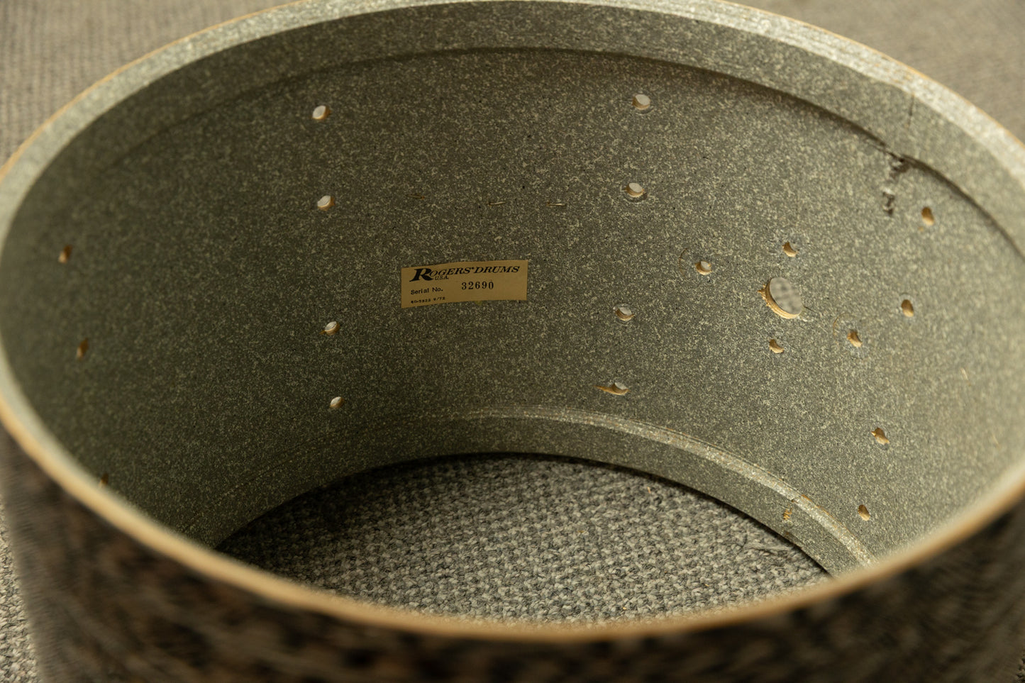 1970s Rogers 10x14 Black Onyx Tom