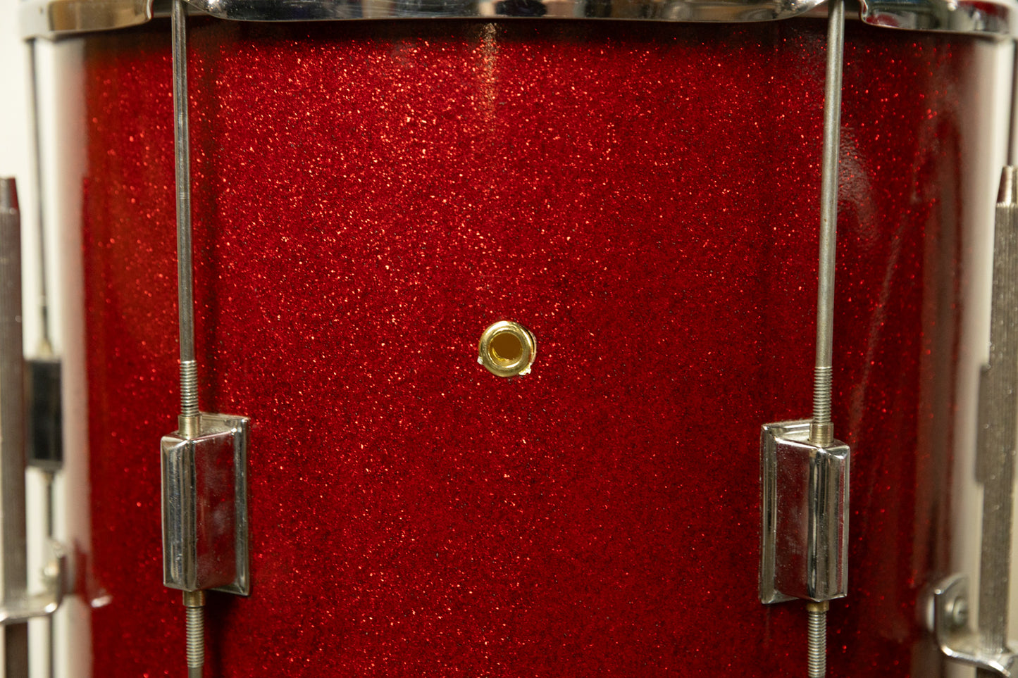 Vintage Kent Red Sparkle 14x22 9x13 and 13x14 Drum Set