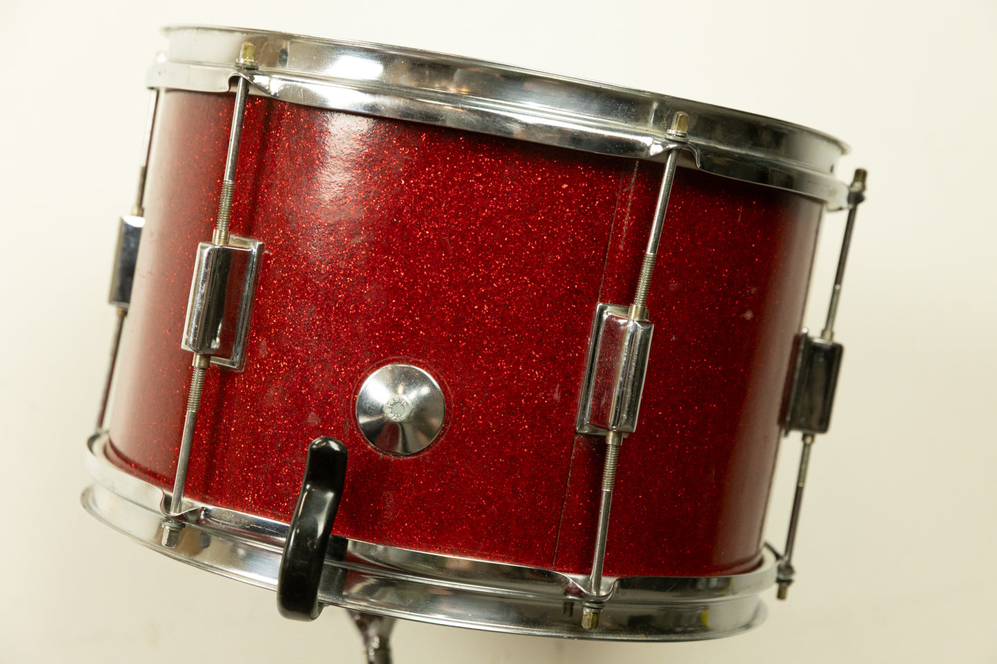 Vintage Kent Red Sparkle 14x22 9x13 and 13x14 Drum Set