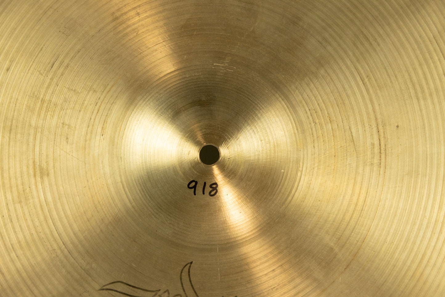 1970s Zildjian 14 A Hollow Logo New Beat Hi Hat Cymbals 918g 1177g