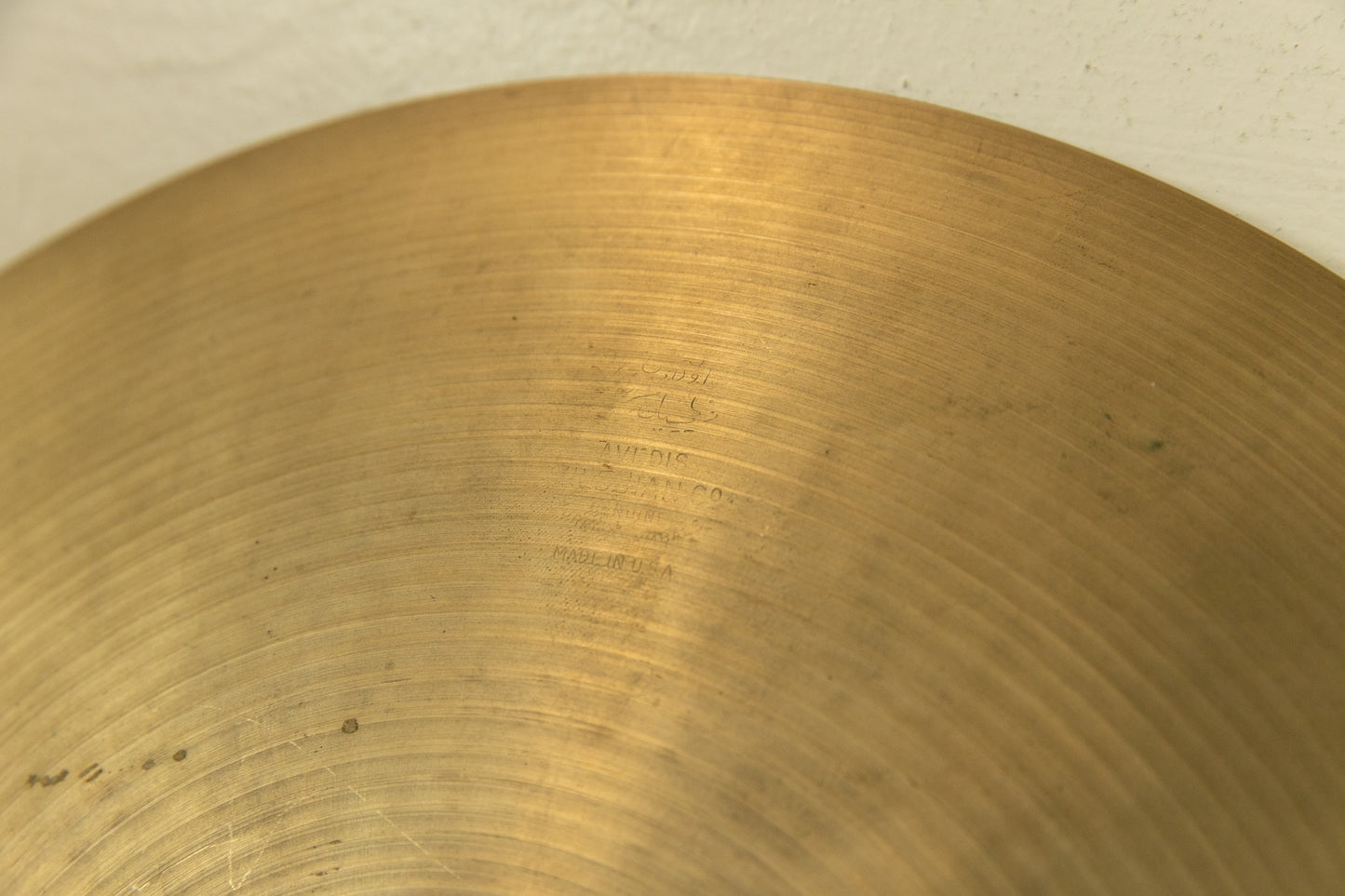 1970s Zildjian 14 A Hollow Logo New Beat Hi Hat Cymbals 918g 1177g