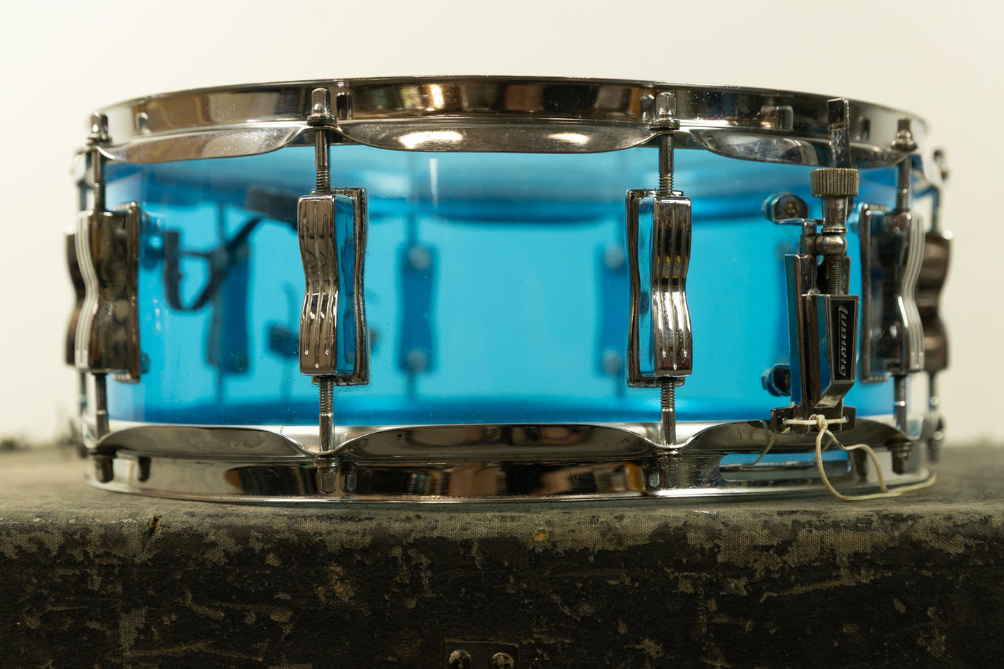 1970s Ludwig 5x14 Blue Vistalite Snare Drum