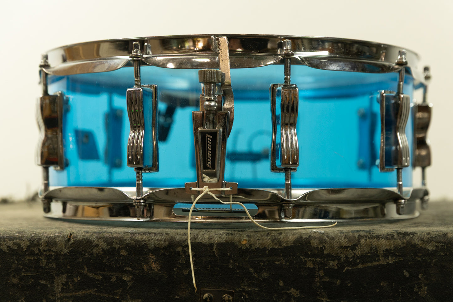 1970s Ludwig 5x14 Blue Vistalite Snare Drum