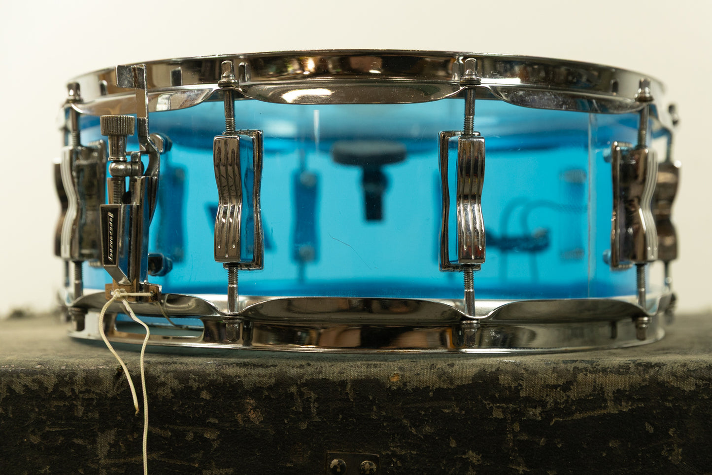 1970s Ludwig 5x14 Blue Vistalite Snare Drum