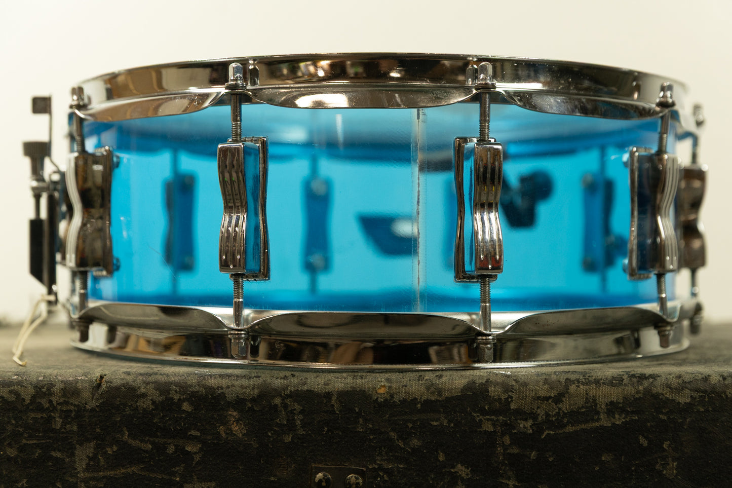 1970s Ludwig 5x14 Blue Vistalite Snare Drum