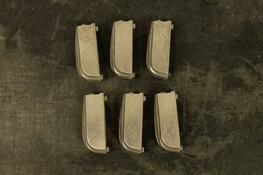 Vintage Slingerland Large Nickel Beavertail Lugs (6)