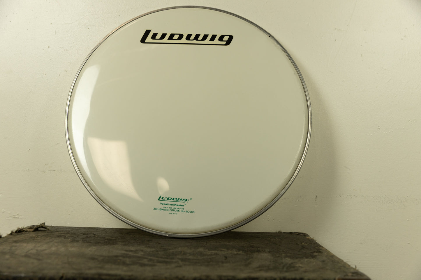 1970s Ludwig 20" Bass Drum Logo Head