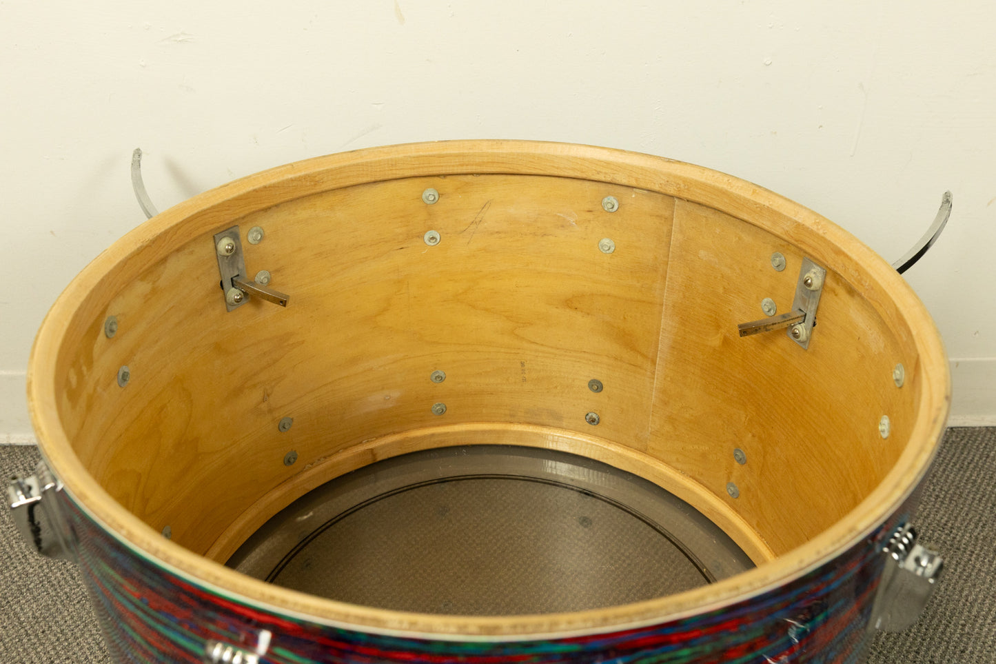 1970 Ludwig Psychedelic Red Super Classic Drum Set