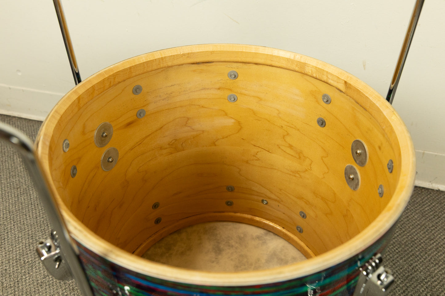 1970 Ludwig Psychedelic Red Super Classic Drum Set