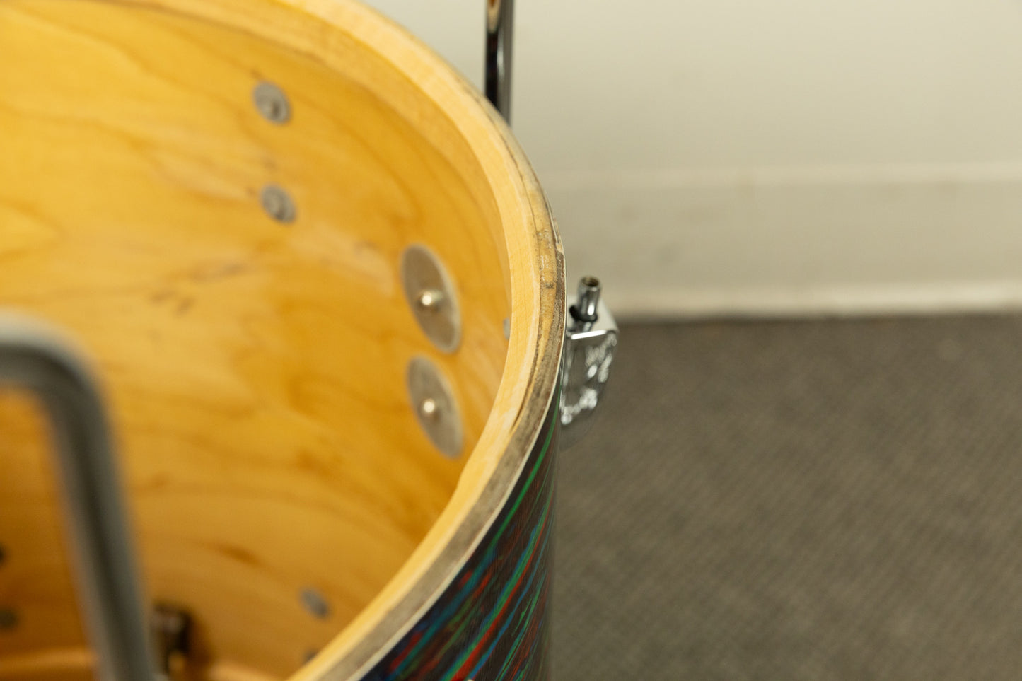 1970 Ludwig Psychedelic Red Super Classic Drum Set