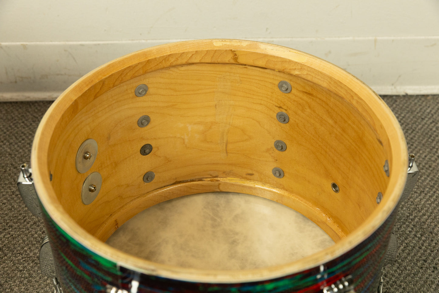 1970 Ludwig Psychedelic Red Super Classic Drum Set