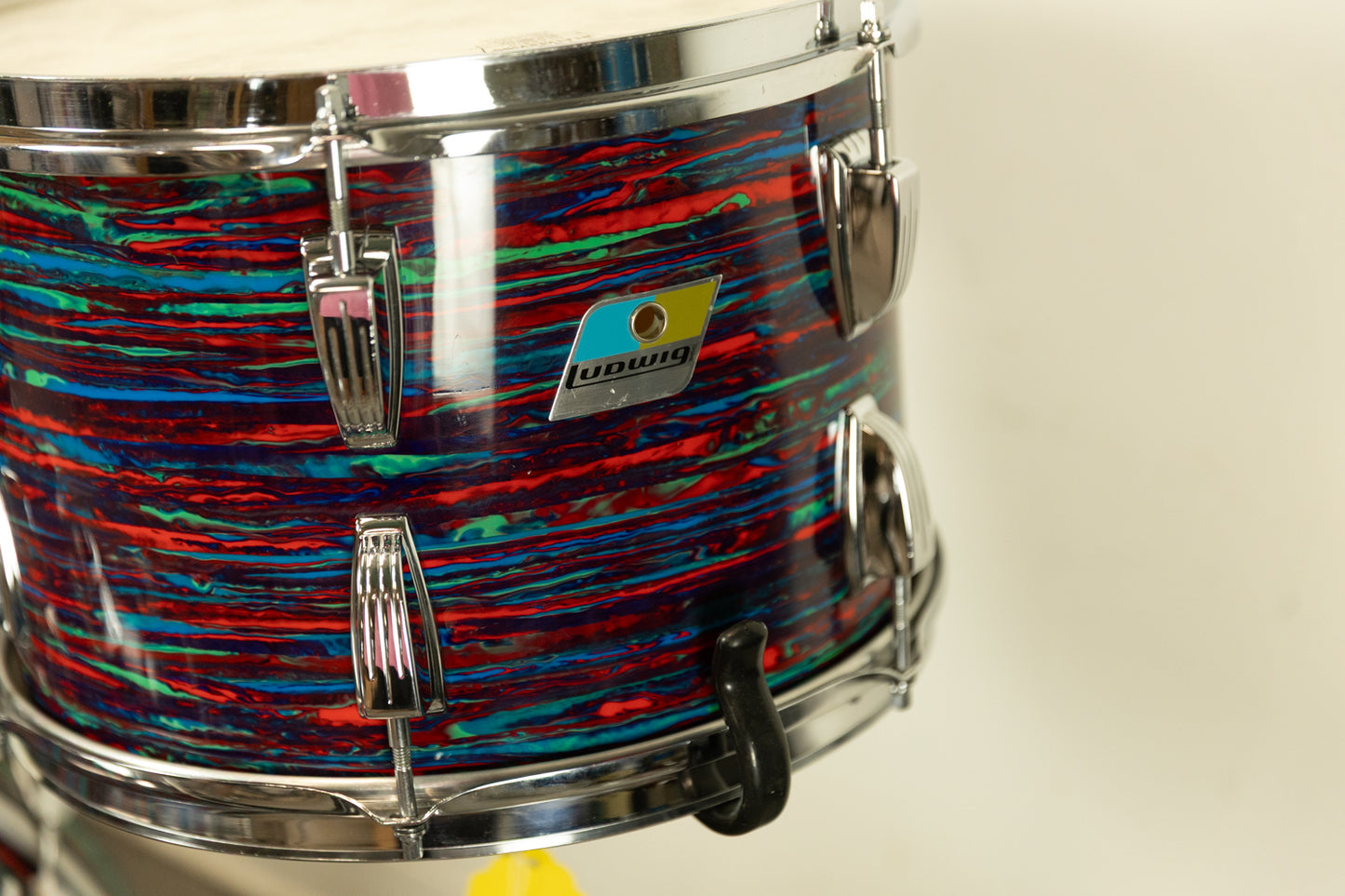 1970 Ludwig Psychedelic Red Super Classic Drum Set