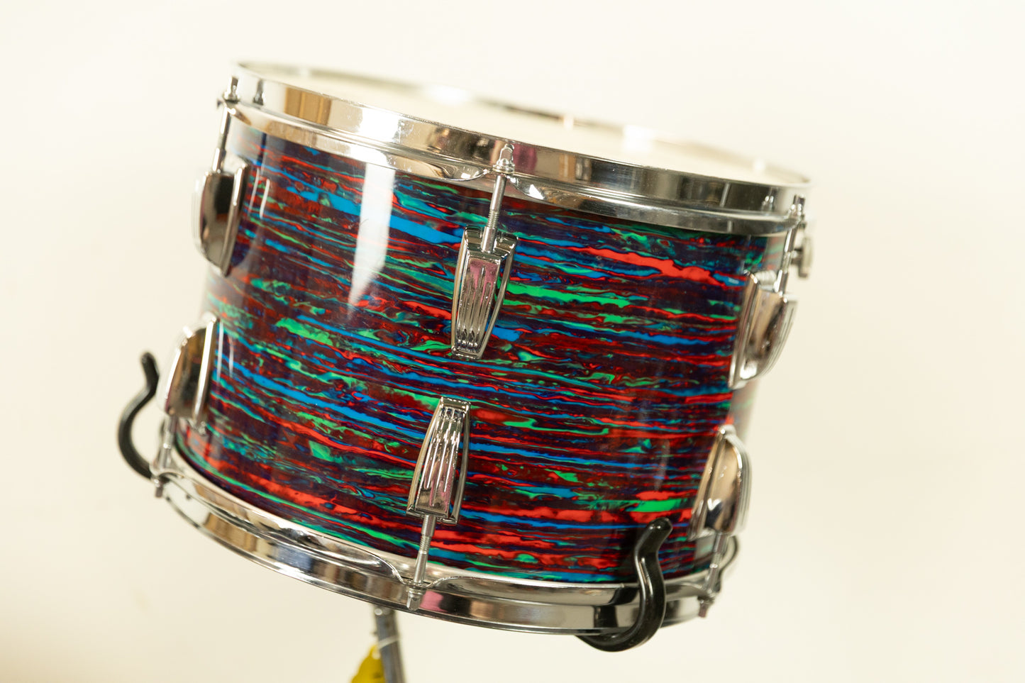 1970 Ludwig Psychedelic Red Super Classic Drum Set