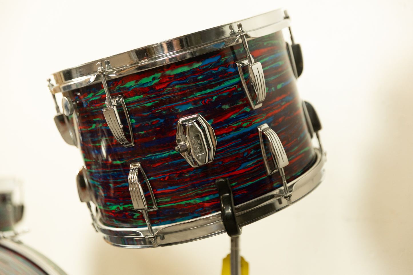 1970 Ludwig Psychedelic Red Super Classic Drum Set