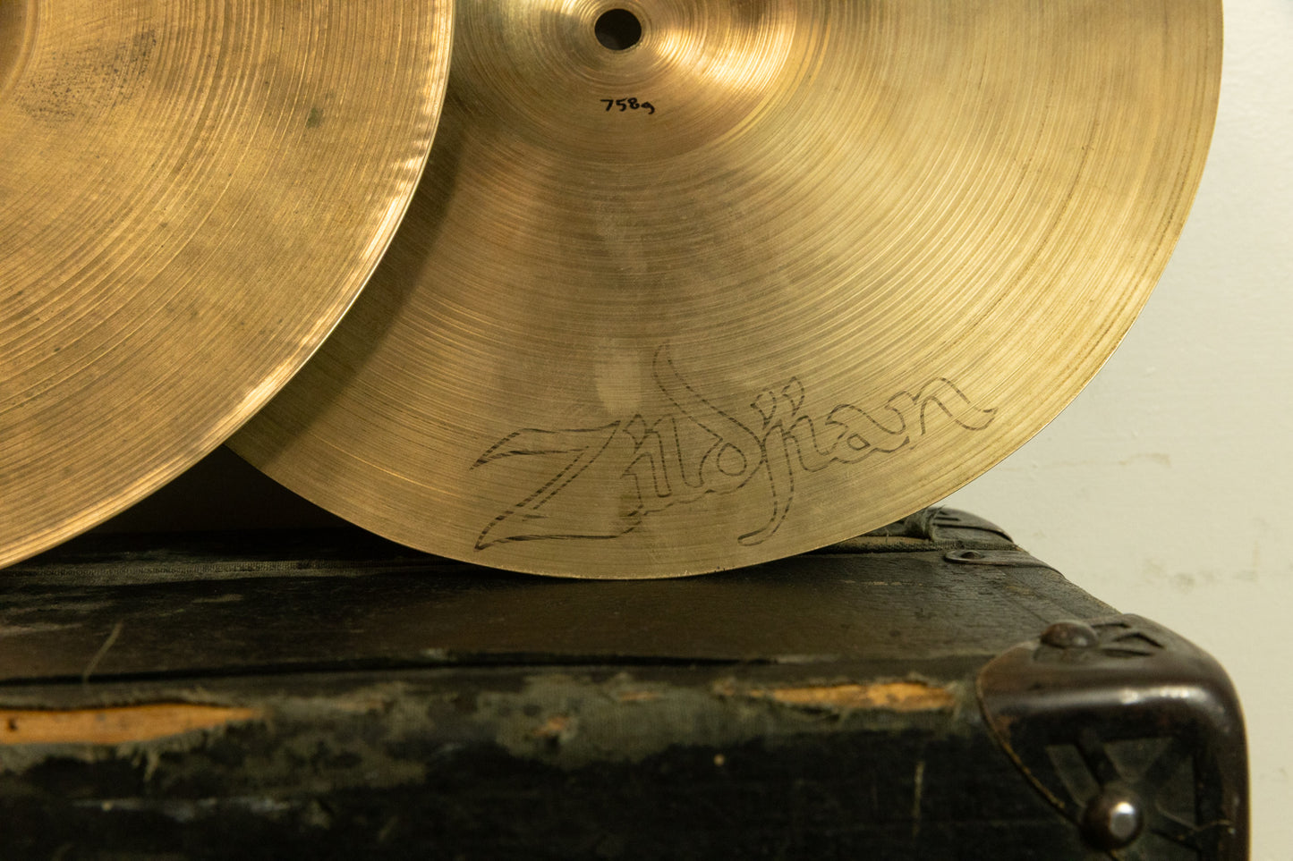 Vintage Zildjian A 13" Hi Hat Cymbals 758g 1034g