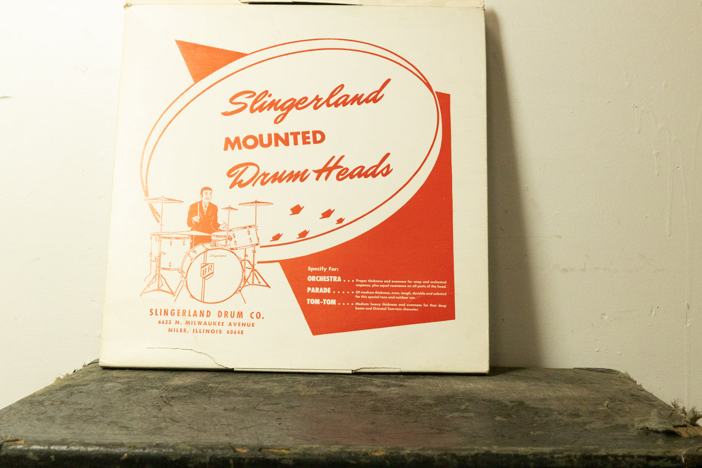 New Old Stock Slingerland 15" Smooth White Heavy Duty Batter Head