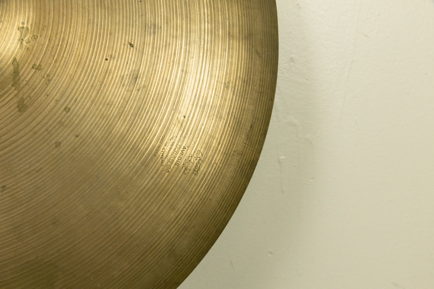 1960s Zildjian A 18" Crash Ride Cymbal 1767g