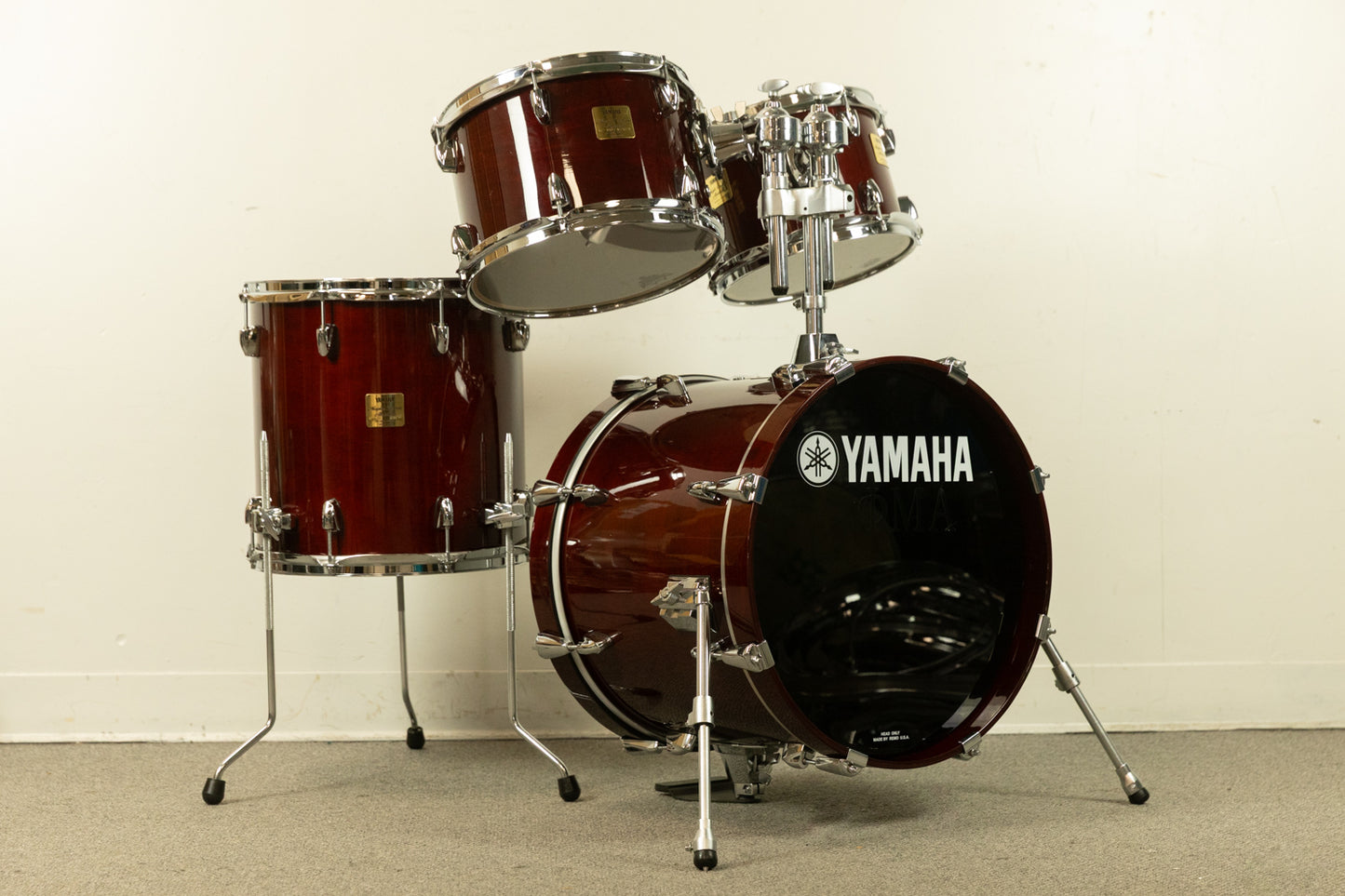 Yamaha Maple Custom Absolute 14x18 7x10 8x12 and 14x14 Drum Set