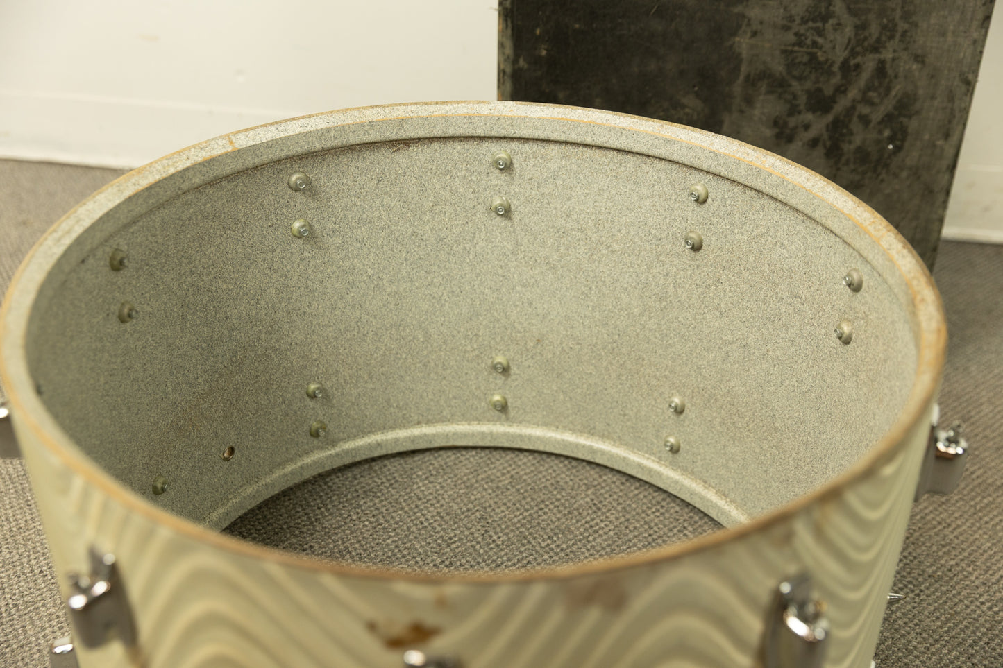 Vintage Ludwig 14x22 Standard White Astro Bass Drum