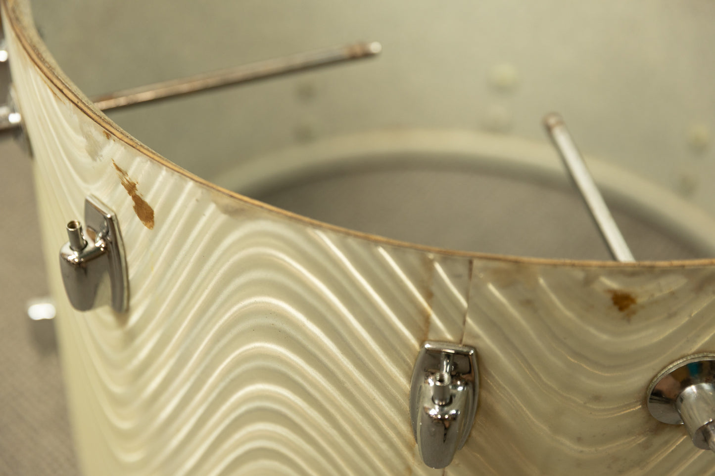 Vintage Ludwig 14x22 Standard White Astro Bass Drum