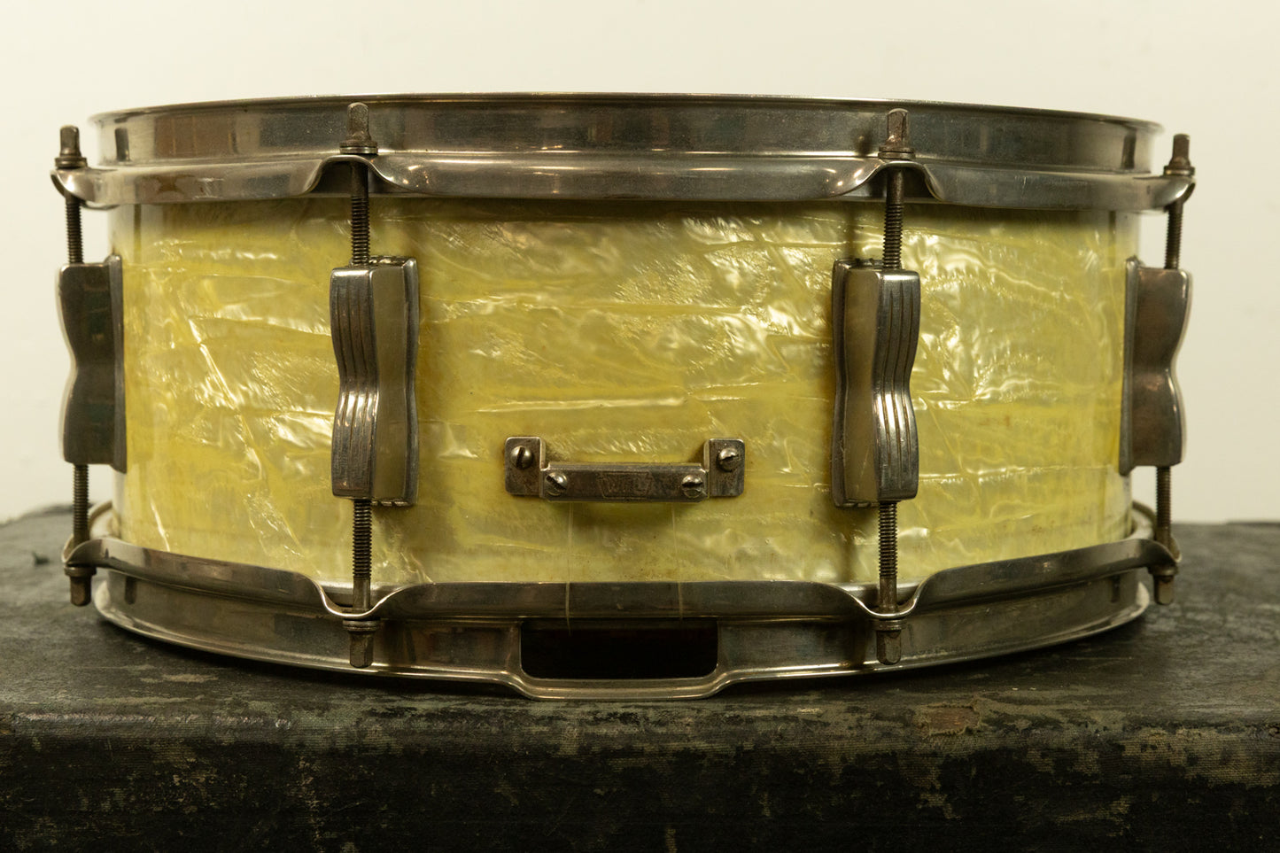 1956 WFL 5.5x14 Buddy Rich Super Classic White Marine Pearl Snare Drum