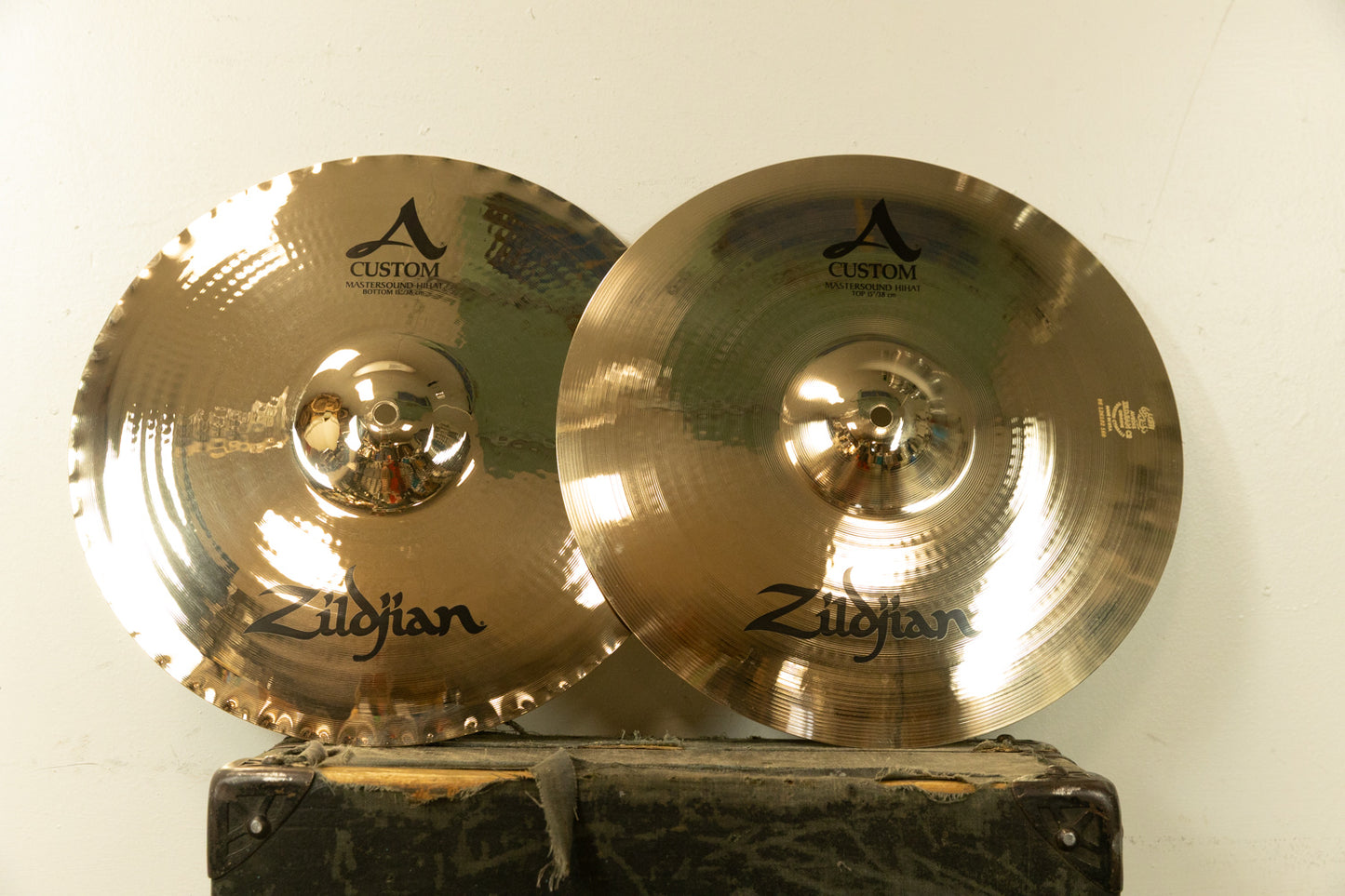 Zildjian 15" A Custom Mastersound Hi Hat Cymbals 1099g 1606g