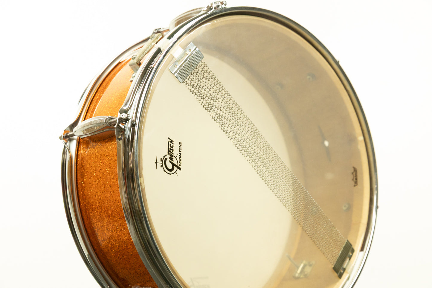 Vintage 5x14 Gold Sparkle Stewart Snare Drum