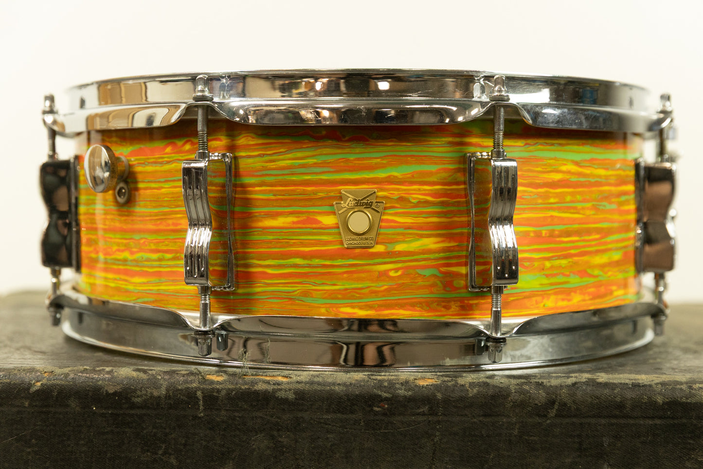 Vintage Ludwig 5x14 Citrus Mod Jazz Festival Snare Drum