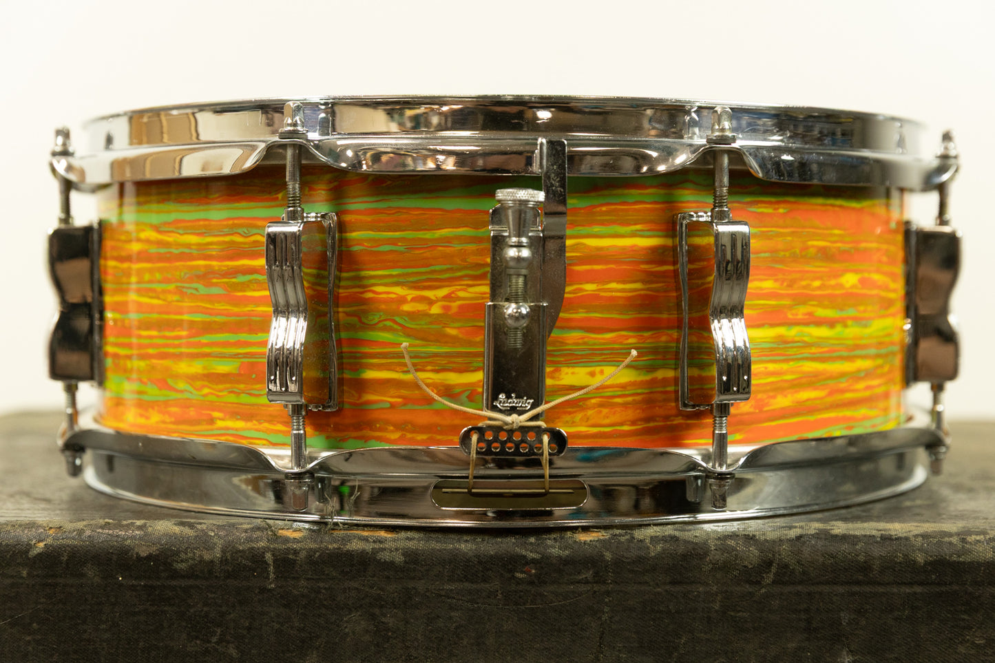Vintage Ludwig 5x14 Citrus Mod Jazz Festival Snare Drum