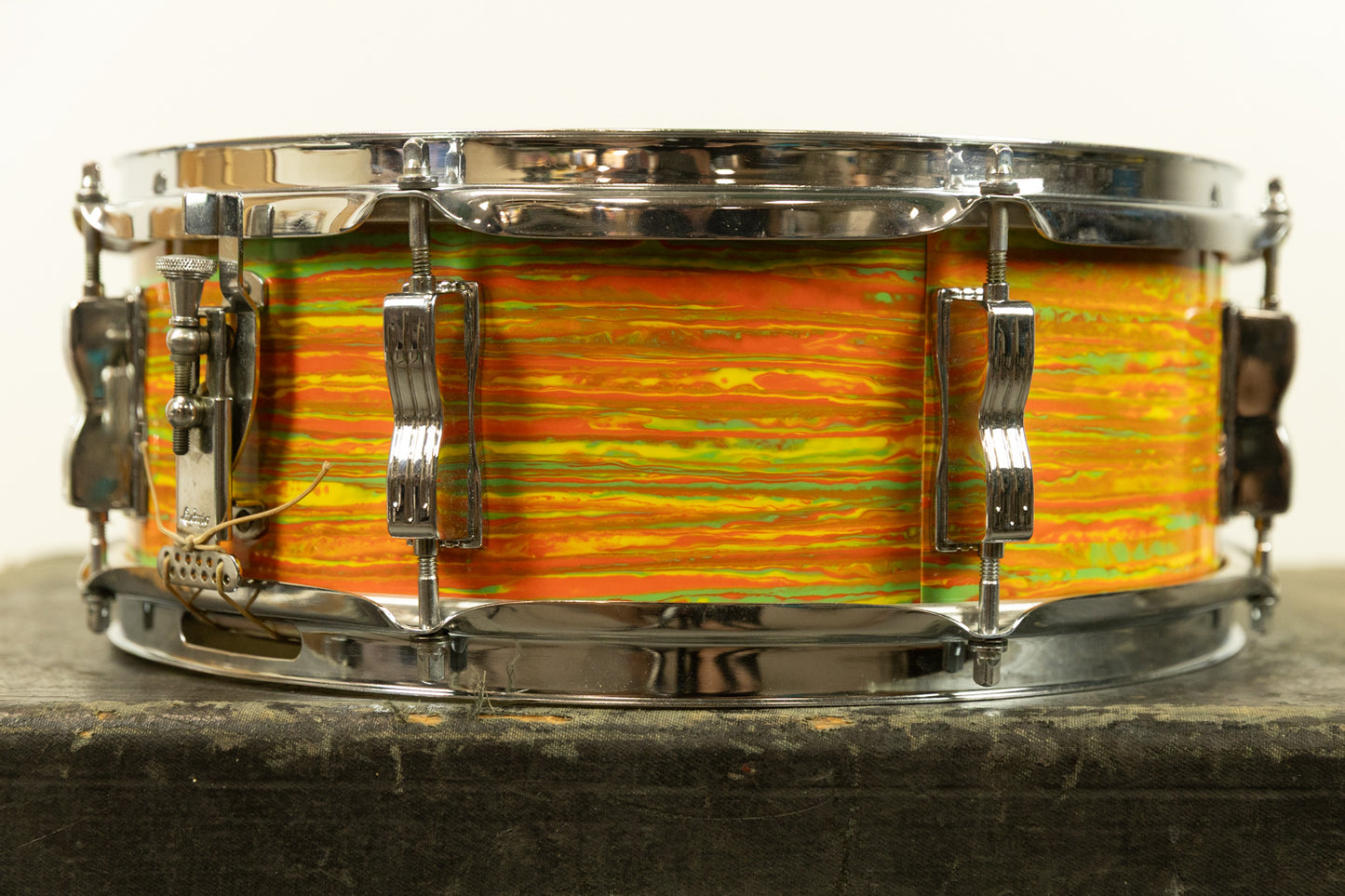 Vintage Ludwig 5x14 Citrus Mod Jazz Festival Snare Drum