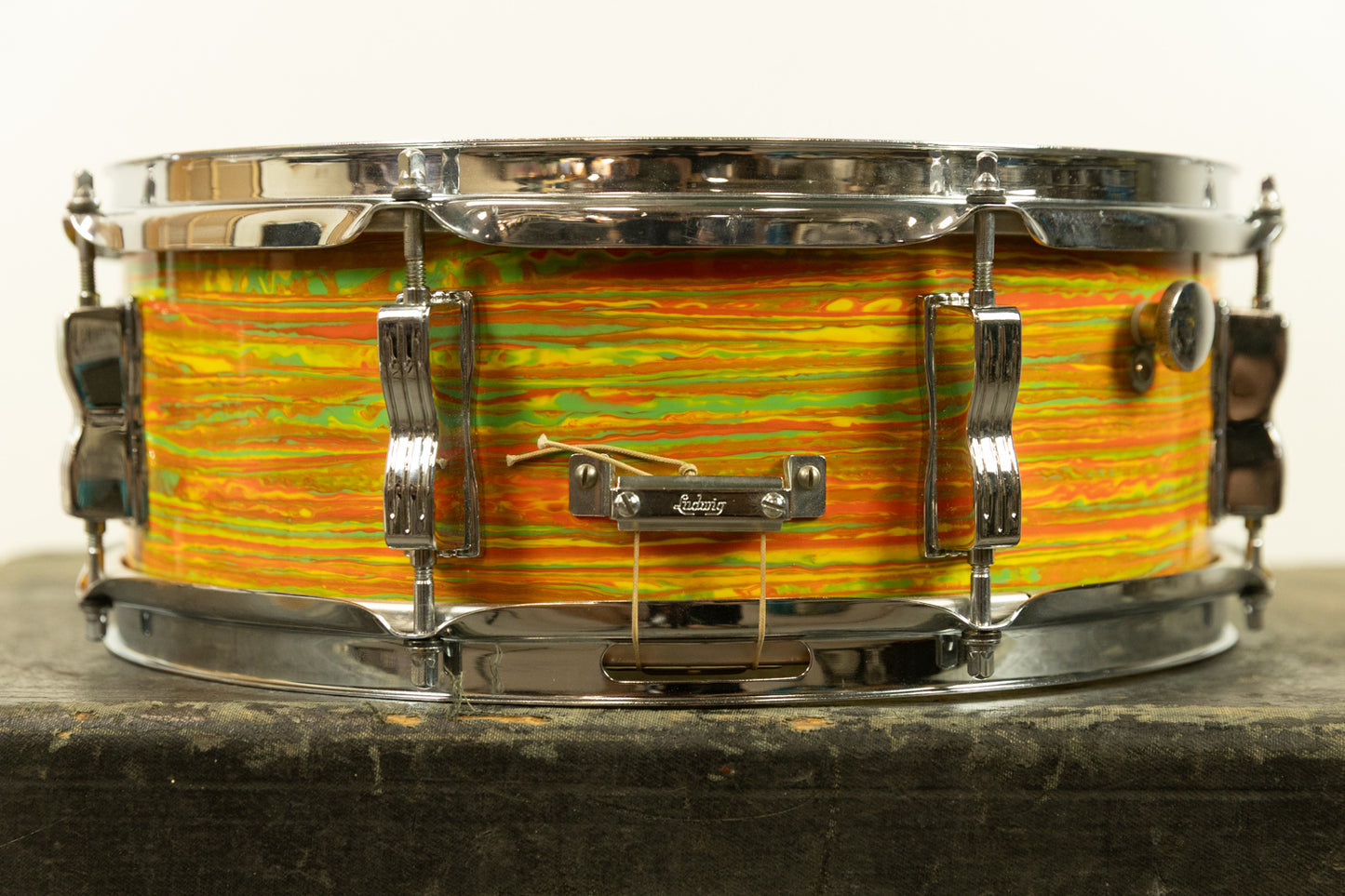 Vintage Ludwig 5x14 Citrus Mod Jazz Festival Snare Drum