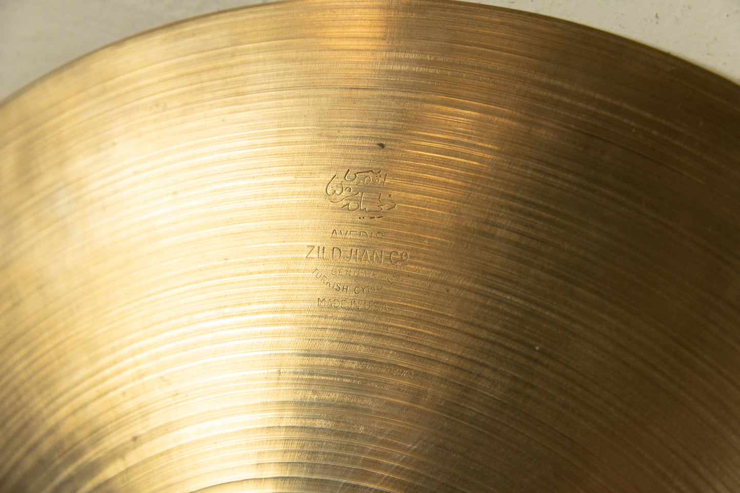 1950s Zildjian 15" A Thin Hi Hat Cymbals 1009g 1039g