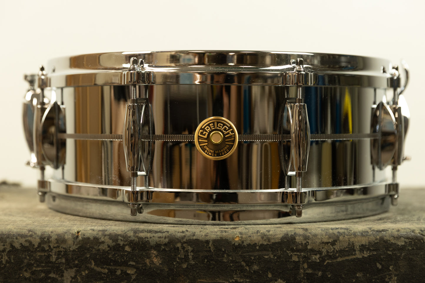 Gretsch 5x14 USA Chrome Over Brass Snare Drum G4160