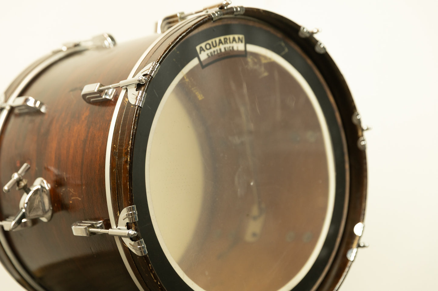 1960s Leedy 14x18" Walnut Lacquer Bass Drum