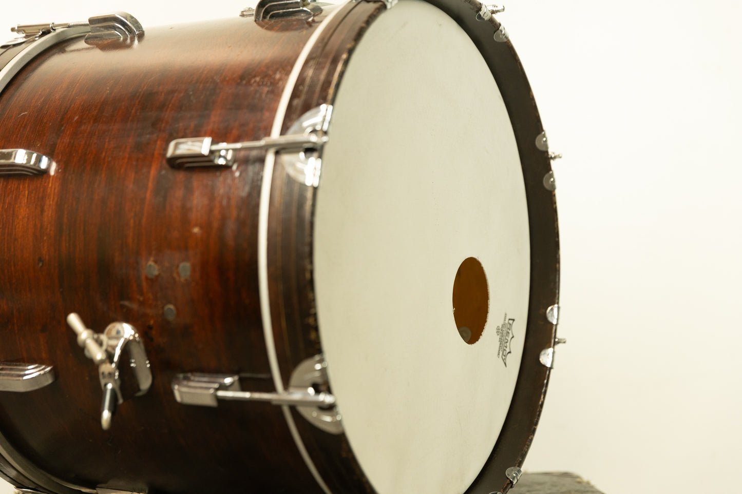 1960s Leedy 14x18" Walnut Lacquer Bass Drum