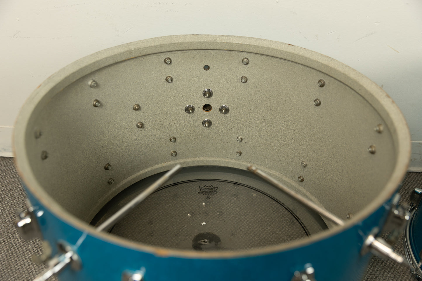 1970s Ludwig Standard S-320 Blue Mist Drum Set